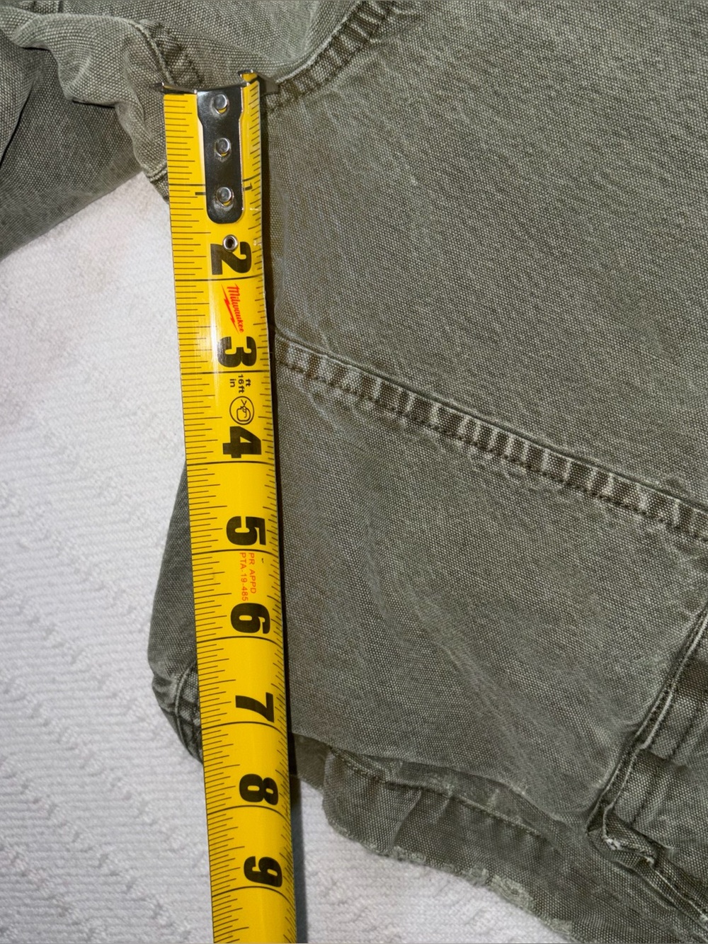 Lucky Brand Mens Y2K Distressed Utility Cargo Shorts Size 30 Green Baggy - Picture 8 of 11